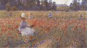 Robert William Vonnoh In Flanders Field Where Soldiers Sleep and Poppies Grow oil painting picture wholesale